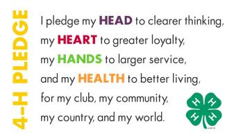 Image of 4-H pledge